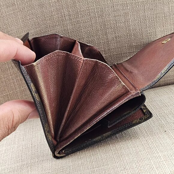 Louis Vuitton Card Holder Monogram Elise Trifold Wallet Made in Frane Read Desc - Picture 11 of 13